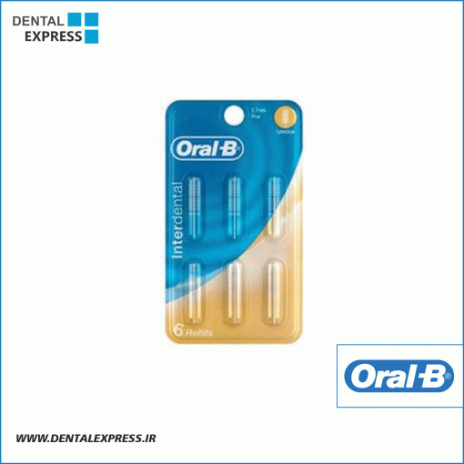 سری یدک مسواک بین دندانی اورال-بی Cylindrical بسته 6 عددی