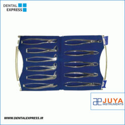 ست فورسپس بزرگسال ١١ عددی جویا - (JUYA Tooth Forceps Set (11Pcs