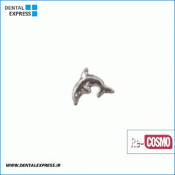 نگین دندان طلا سفید مدل دلفین ریکازمو - Recosmo Dental Diamond White Gold Dolphin Model
